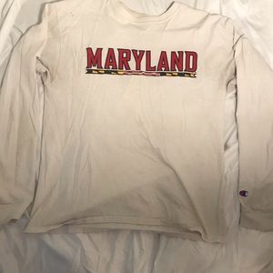 University of Maryland Champion long sleeve tee